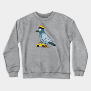 NYC Taxi Pigeon Crewneck Sweatshirt